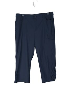 Eddie Bauer Capri Women's 12 Blue Tech Rainer Waterproof Active Stretch Outdoor